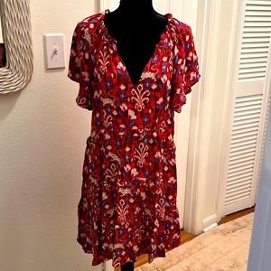 Anthropologie Robin Tiered Mini Dress